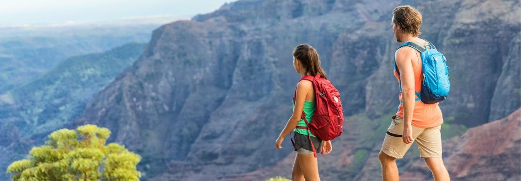Couple Hiking in Desert Mountains