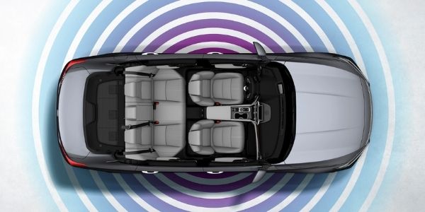 Overhead View of 2020 Honda Accord with Wi-Fi Signal Graphic