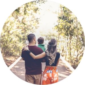 Family Walking on a Trail