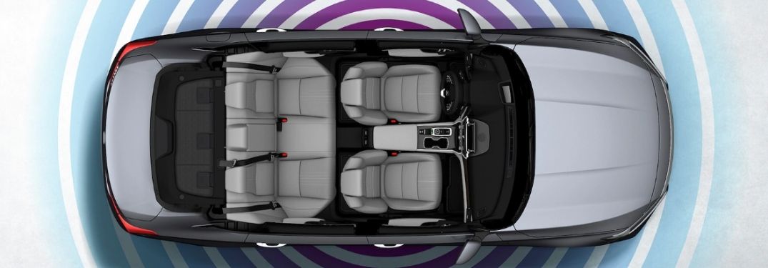 Overhead View of 2020 Honda Accord with Wi-Fi Signal Graphic