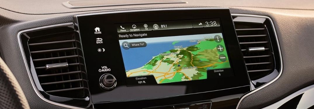 Close Up of 2020 Honda Passport Display Audio Navigation