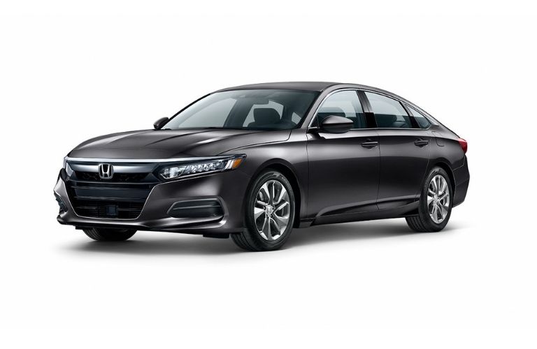 Gray 2020 Honda Accord LX on White Background
