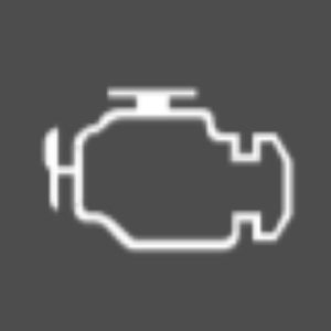 Diagram of Honda Engine Malfunction Light on a Gray Background