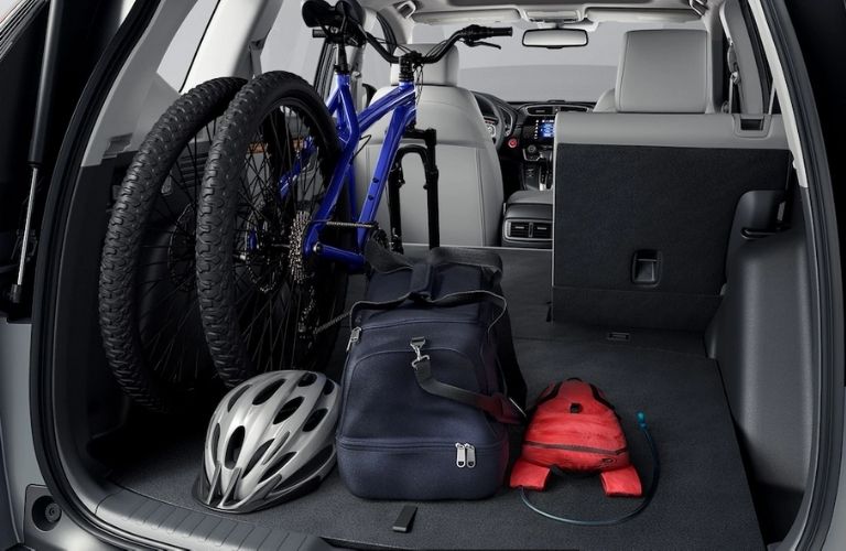 2021 Honda CR-V Rear Cargo Space with a Bike and Equipment