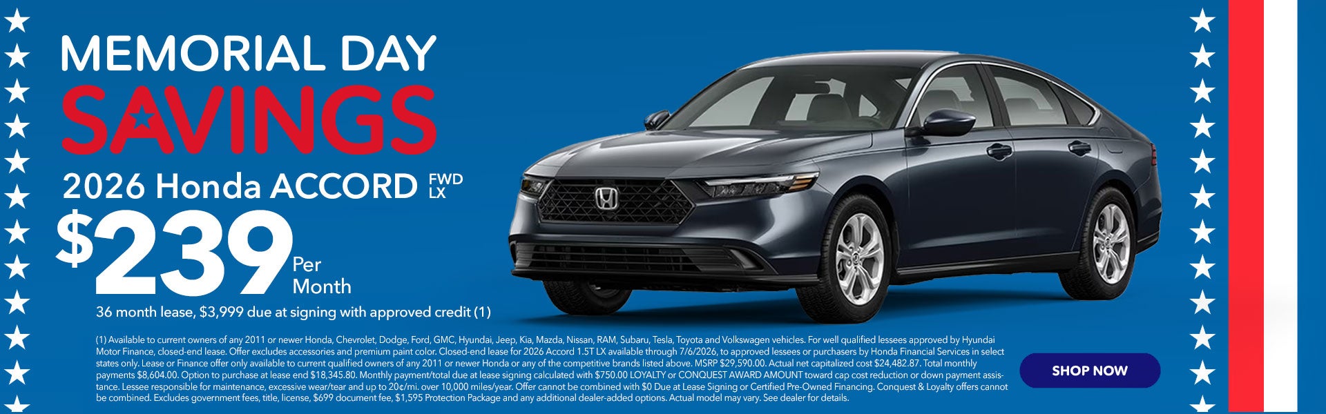 2026 Honda Accord FWD LX