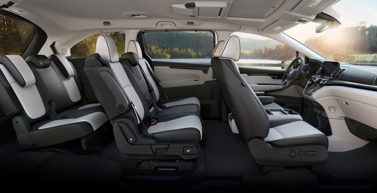 The full three rows of the 2026 Odyssey in Avondale are visualized through the right side of the vehicle.