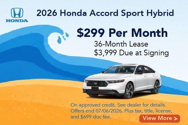 2026 Honda Accord Sport Hybrid lease offer mobile