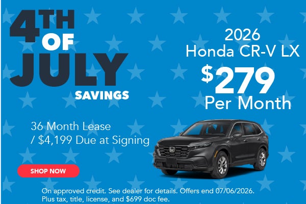 2026 Honda CR-V LX lease offer