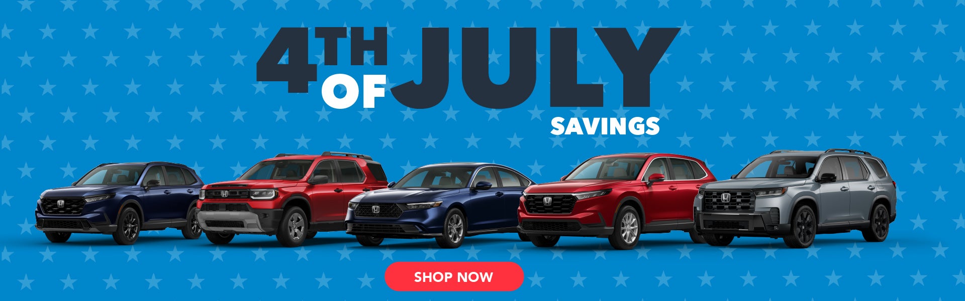 Earnhardt Honda 4th of July Savings on new Honda vehicles