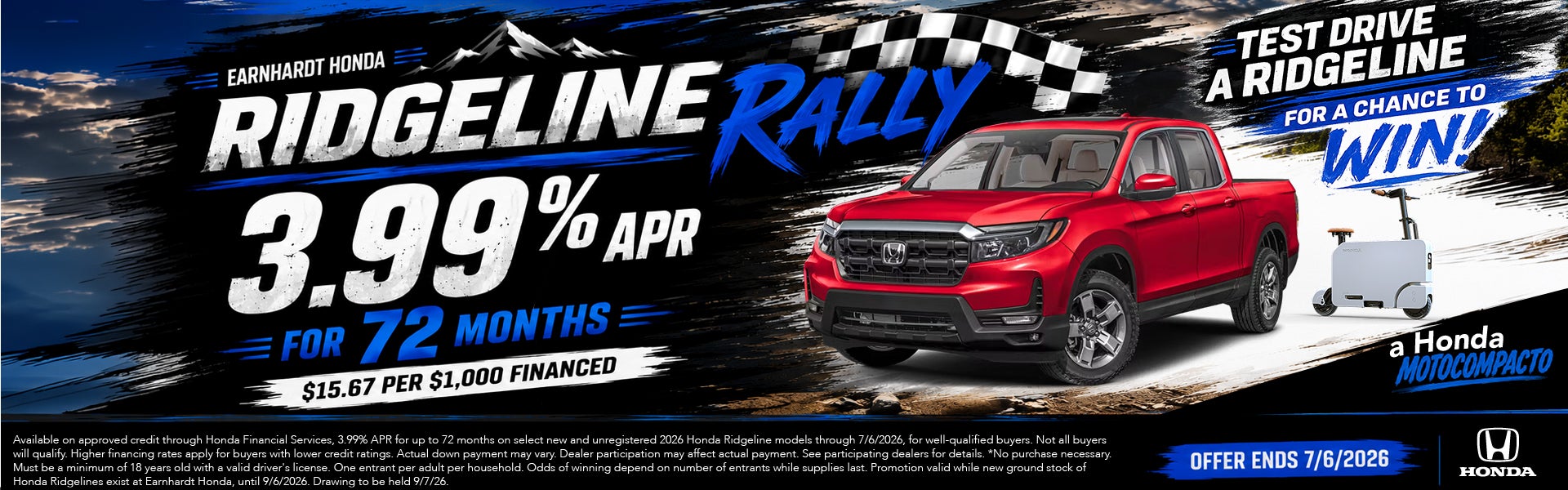 Ridgeline Rally Test Drive 