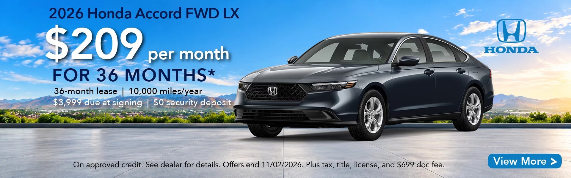2026 Honda Accord FWD LX