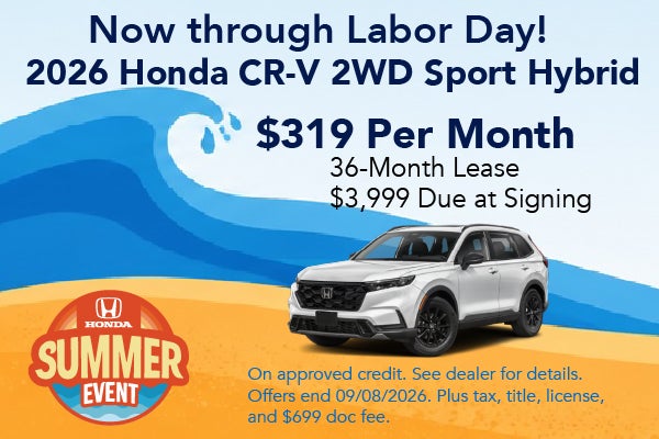 2026 Honda CR-V 2WD Sport Hybrid Special Offer