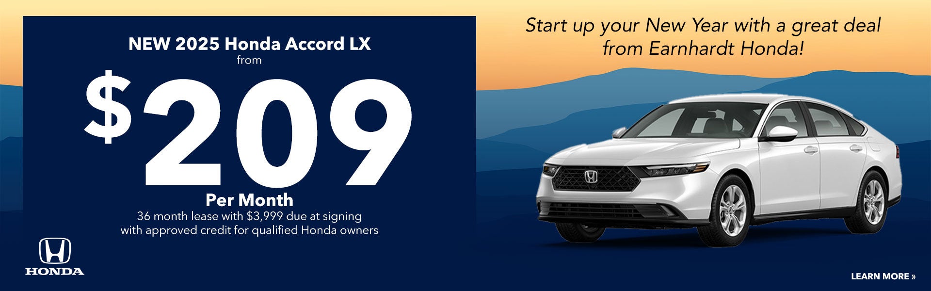 Lease a New Accord for just $209/month