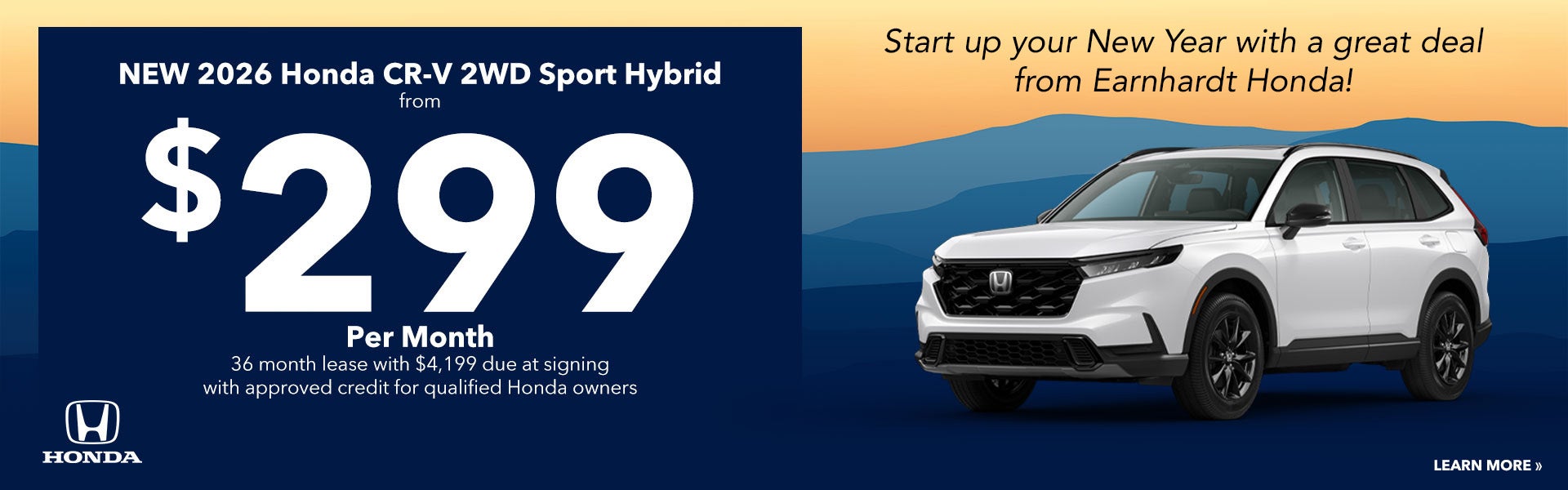 Lease a New CR-V Sport Hybrid for just $299/month