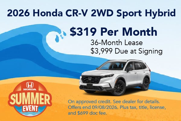 2026 Honda CR-V 2WD Sport Hybrid Special Offer