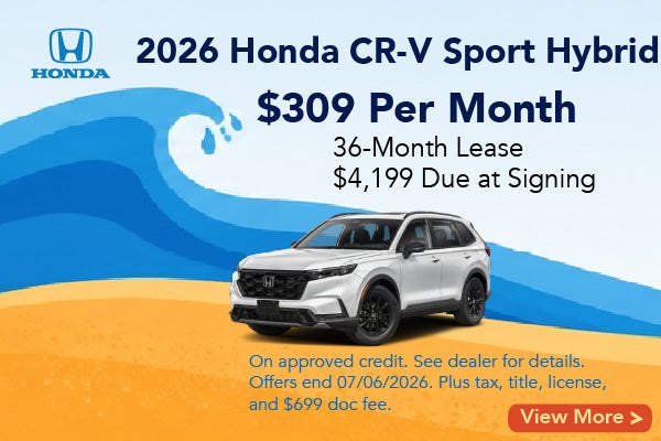 2026 Honda CR-V Sport Hybrid Lease offer mobile