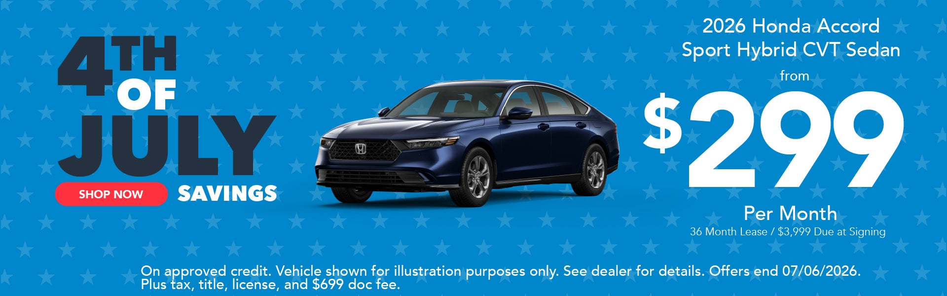 2026 Honda Accord Sport Hybrid CVT sedan offer