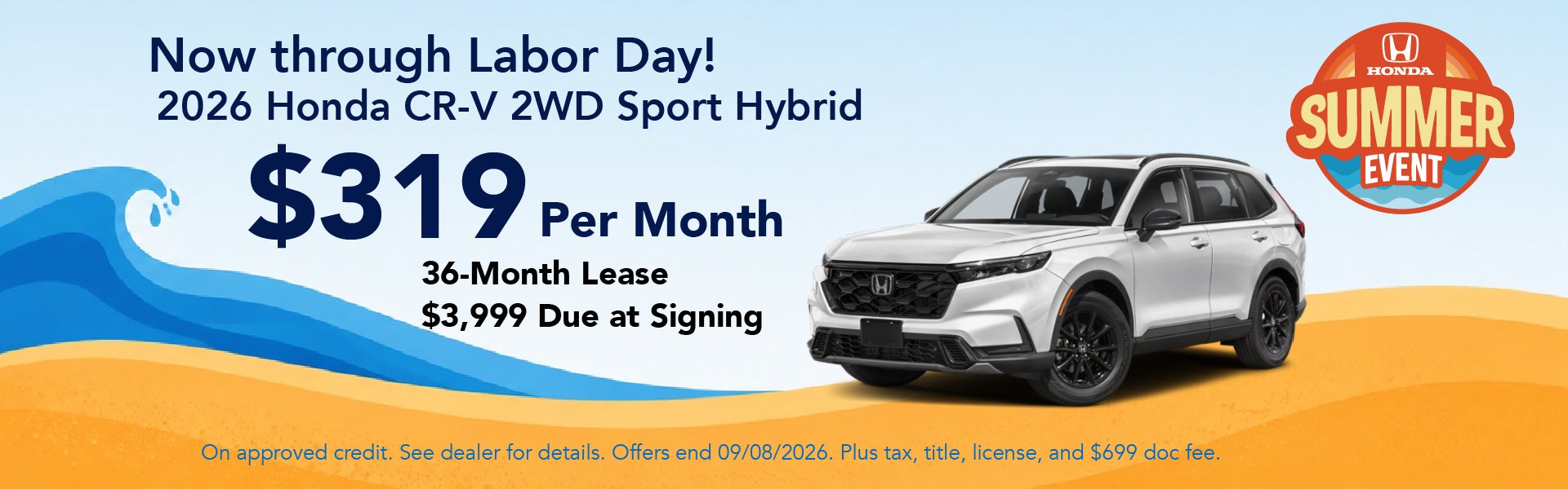 2026 Honda CR-V 2WD Sport Hybrid Special Offer